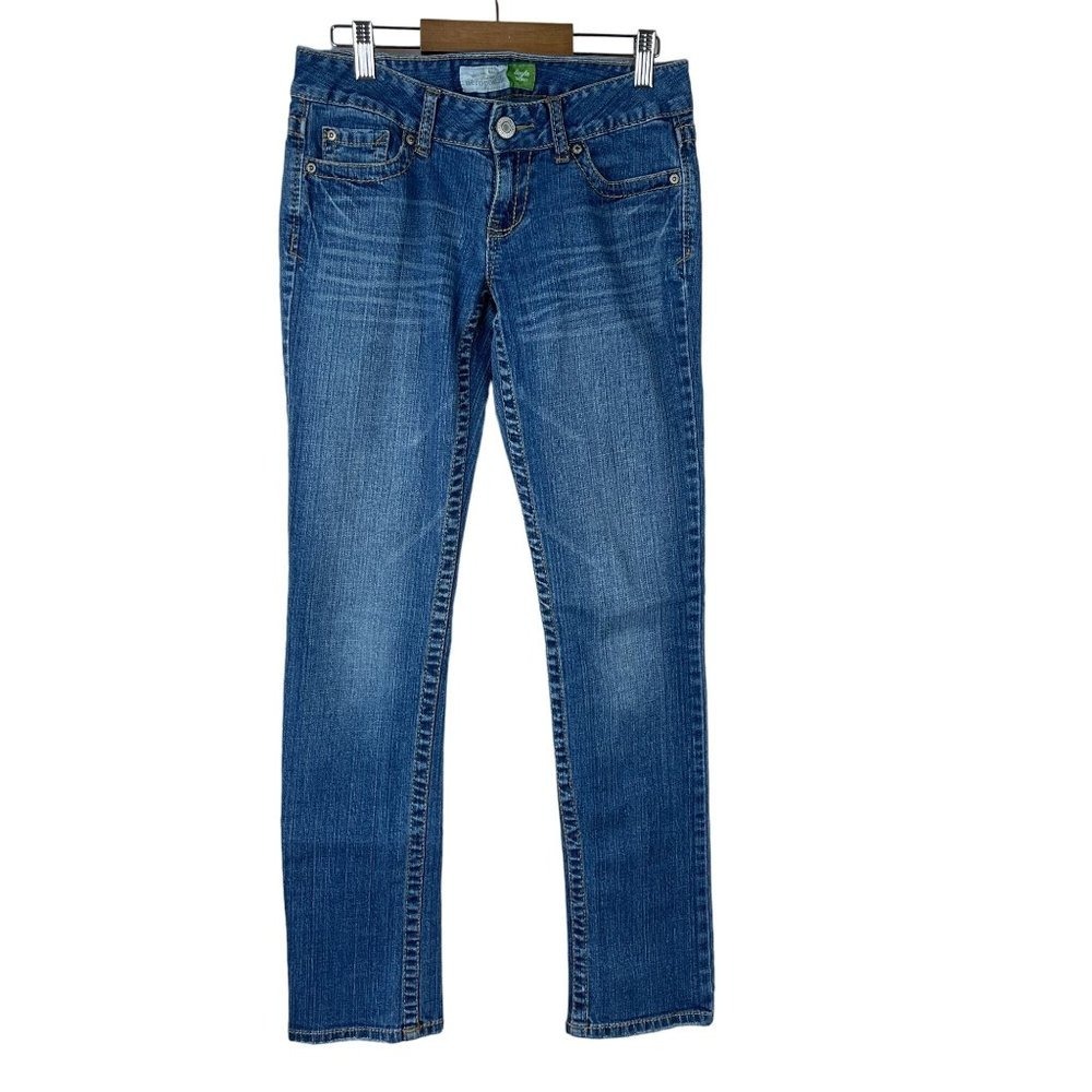 Aeropostale Jeans Womens Juniors 1 2 Blue Bayla Skinny Low Rise Y2K 00s Mallcore